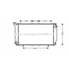 SU2010 AVA QUALITY COOLING Радіатор охолодження двигуна