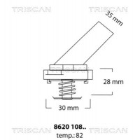 8620 10882 TRISCAN Термостат охолоджувальна рідина