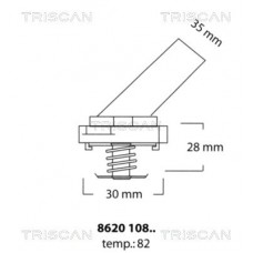 8620 10882 TRISCAN Термостат охолоджувальна рідина