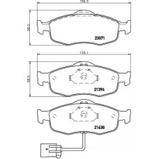 8DB 355 029-541 HELLA PAGID Комплект гальмівних колодок дисковий гальм
