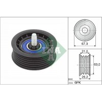 WG2136869 WILMINK GROUP Паразитный / ведущий ролик, Поліклиновий ремінь