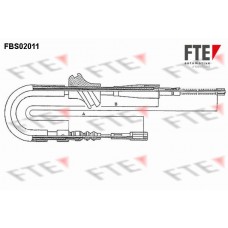 FBS02011 FTE Тросик, cтояночный тормоз