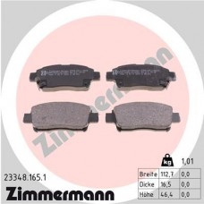 23348.165.1 ZIMMERMANN Комплект гальмівних колодок дисковий гальм