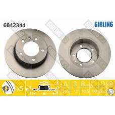 6042344 GIRLING Гальмівний диск