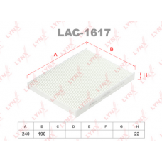 LAC-1617 LYNXauto Фільтр повітря у внутрішньому просторі
