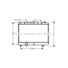 AU2154 AVA QUALITY COOLING Радіатор охолодження двигуна