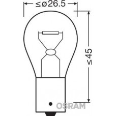 7511 OSRAM Лампа розжарювання, фонарь сигнала тормоза