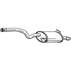 105-229 BOSAL Глушник вихлопних газів кінцевий