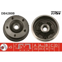 DB4280B TRW Гальмівний барабан