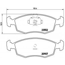FK20268 KAISHIN Комплект гальмівних колодок дисковий гальм