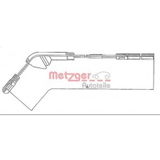 11.5941 METZGER Тросик, cтояночный тормоз