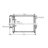 BW2122 AVA QUALITY COOLING Радіатор охолодження двигуна