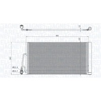 350203861000 MAGNETI MARELLI Конденсатор кондиціонера