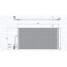 350203861000 MAGNETI MARELLI Конденсатор кондиціонера