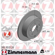 285.3517.20 ZIMMERMANN Гальмівний диск
