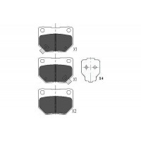 KBP-6545 KAVO PARTS Комплект гальмівних колодок дисковий гальм