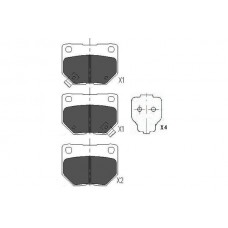 KBP-6545 KAVO PARTS Комплект гальмівних колодок дисковий гальм