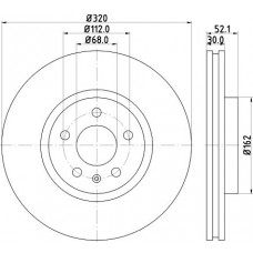 8DD 355 117-191 HELLA Гальмівний диск