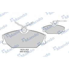 MBF015101 MANDO Комплект гальмівних колодок дисковий гальм