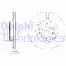 BG4255C DELPHI Гальмівний диск