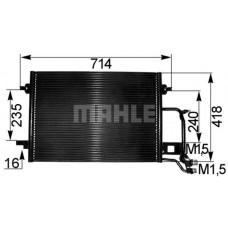 AC 255 000S MAHLE Конденсатор кондиціонера