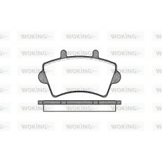 P9193.00 WOKING Комплект гальмівних колодок дисковий гальм