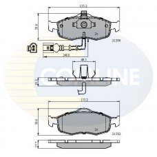 CBP1514 COMLINE Комплект гальмівних колодок дисковий гальм