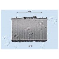 RDA333030 JAPKO Радіатор охолодження двигуна