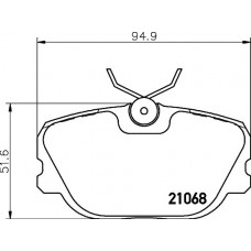 PCP1538 DON КомплеК т гальмівних колодок, дискове гальмо