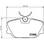 8DB 355 017-761 HELLA Комплект гальмівних колодок, дискове гальмо