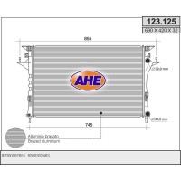 123.125 AHE Радіатор охолодження двигуна