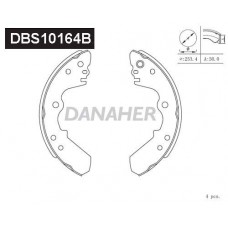 DBS10164B DANAHER Комплект гальмівних колодок