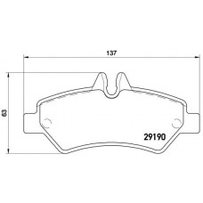 P 50 084 BREMBO Комплект гальмівних колодок дисковий гальм