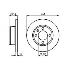 0 986 478 879 BOSCH Гальмівний диск