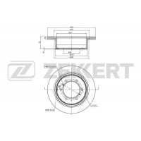 BS-5137 ZEKKERT Гальмівний диск