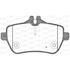 BPA1535.00 OPEN PARTS КомплеК т гальмівних колодок, дискове гальмо