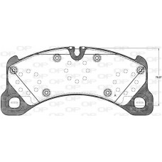 BPA1345.50 OPEN PARTS Комплект гальмівних колодок дисковий гальм