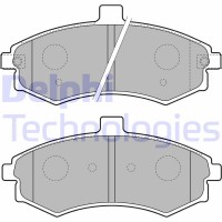 LP1788 DELPHI КомплеК т гальмівних колодок, дискове гальмо