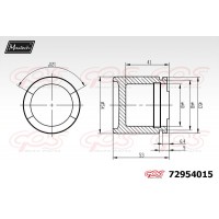 72954015 MAXTECH Поршень корпус скоби гальма