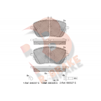 RB2337 R BRAKE Комплект гальмівних колодок дисковий гальм