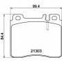 8DB 355 007-551 HELLA Комплект гальмівних колодок дисковий гальм