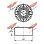 03.80771B AUTOKIT Паразитный / ведущий ролик, Поліклиновий ремінь