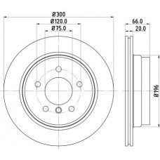 8DD 355 117-831 HELLA Гальмівний диск