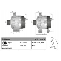DAN020 DENSO Генератор