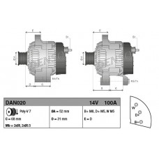 DAN020 DENSO Генератор