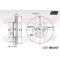 861317 MAXTECH Гальмівний диск