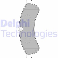 LP2063 DELPHI Комплект гальмівних колодок дисковий гальм