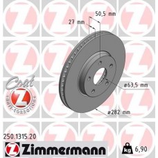 250.1315.20 ZIMMERMANN Гальмівний диск