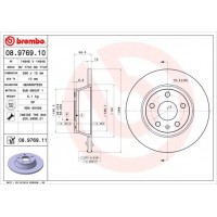 08.9769.10 BREMBO Гальмівний диск
