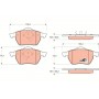 GDB1200 TRW Комплект гальмівних колодок дисковий гальм
